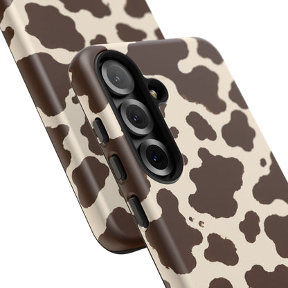 Western Cow Print Tough Phone Case for iPhone Samsung Galaxy Pixel