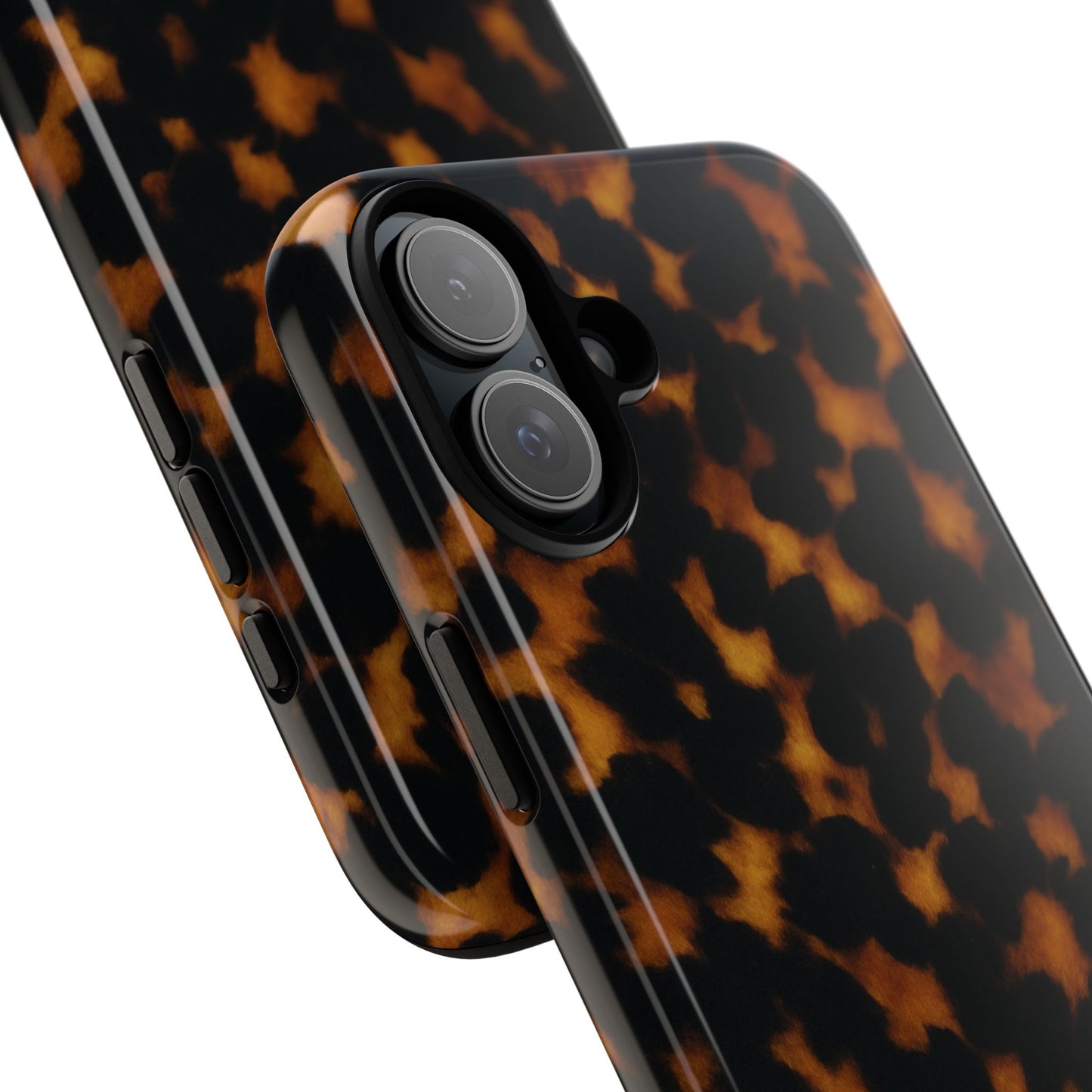 Tortoiseshell Phone Case – Brown Leopard Pattern Luxury Tough Protective Case