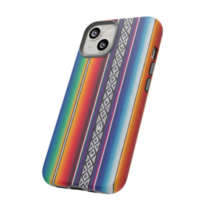 Serape Stripe Phone Case – Colorful Mexican Blanket Pattern Tough Case