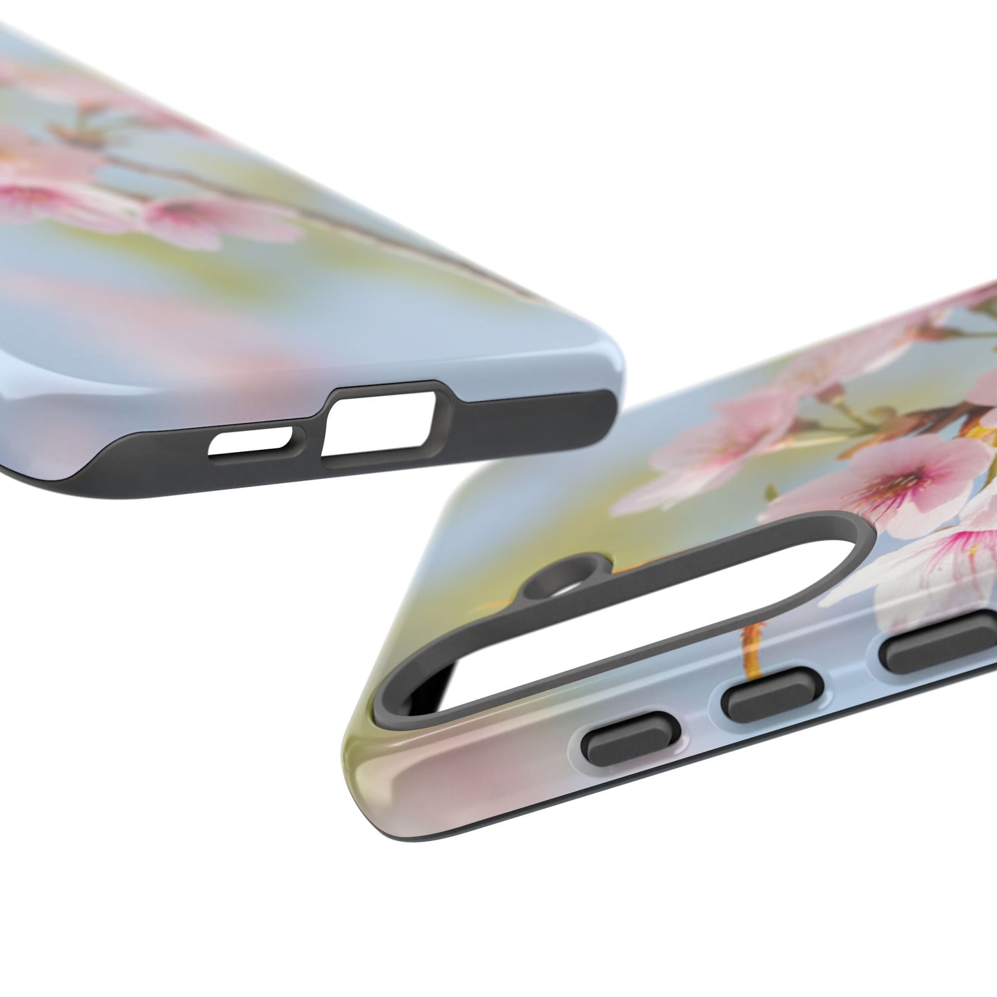 Cherry Blossom Phone Case – Pink Floral Tough Case (iPhone, Samsung Galaxy, Pixel)