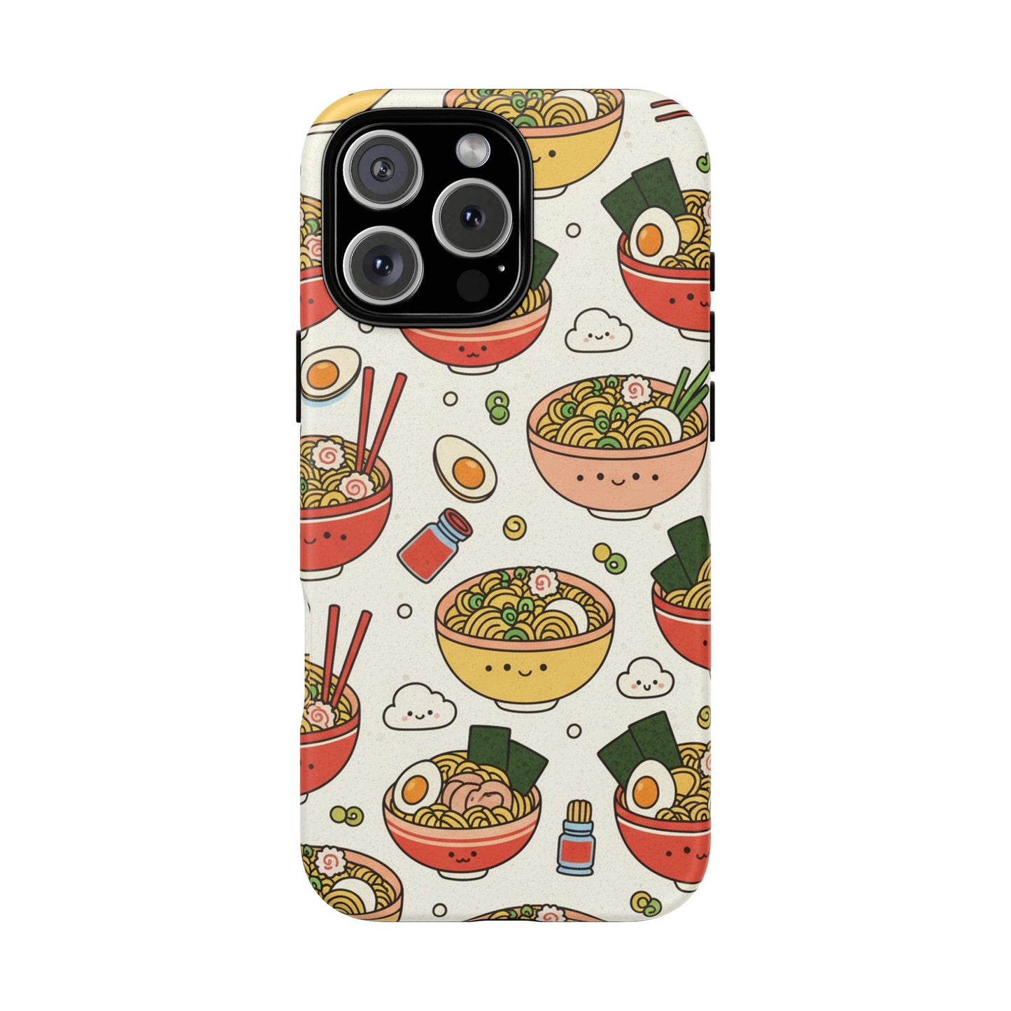 Kawaii Ramen Phone Case – Cute Japanese Food Pattern | Noodle Bowl Aesthetic Case