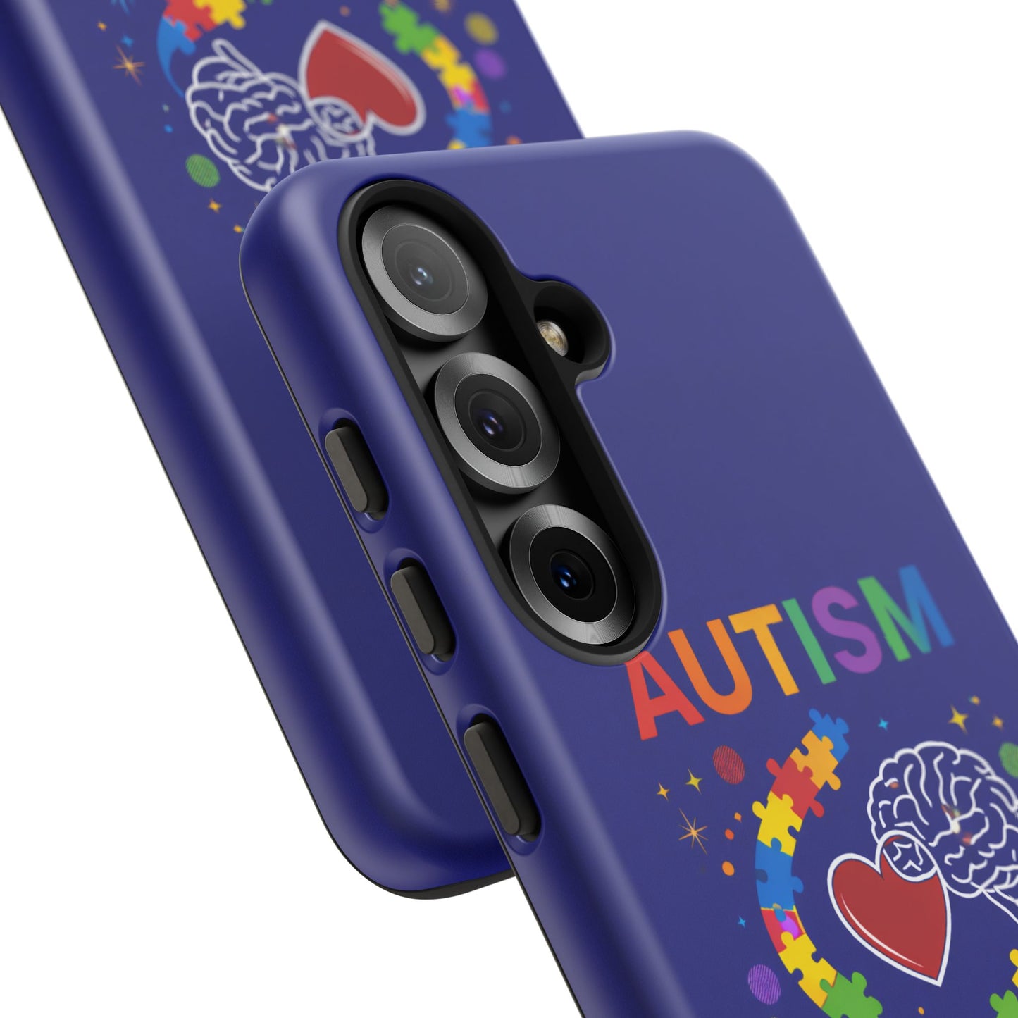 Autism Awareness Tough Case – "Love Connects All Pieces" Phone Case for Iphone, Samsung Galaxy and Pixel