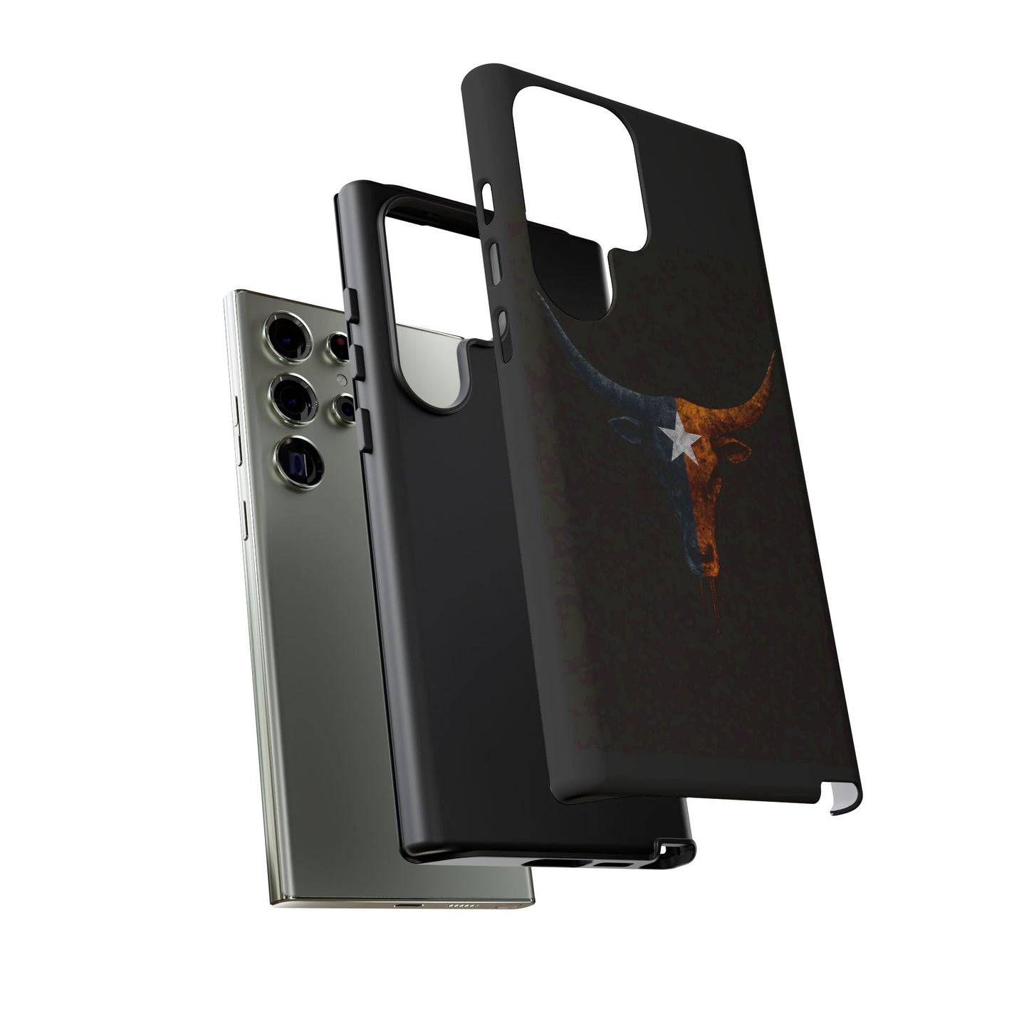 Texas Longhorn Skull Phone Case Western Cowboy Bull iPhone Samsung Cover