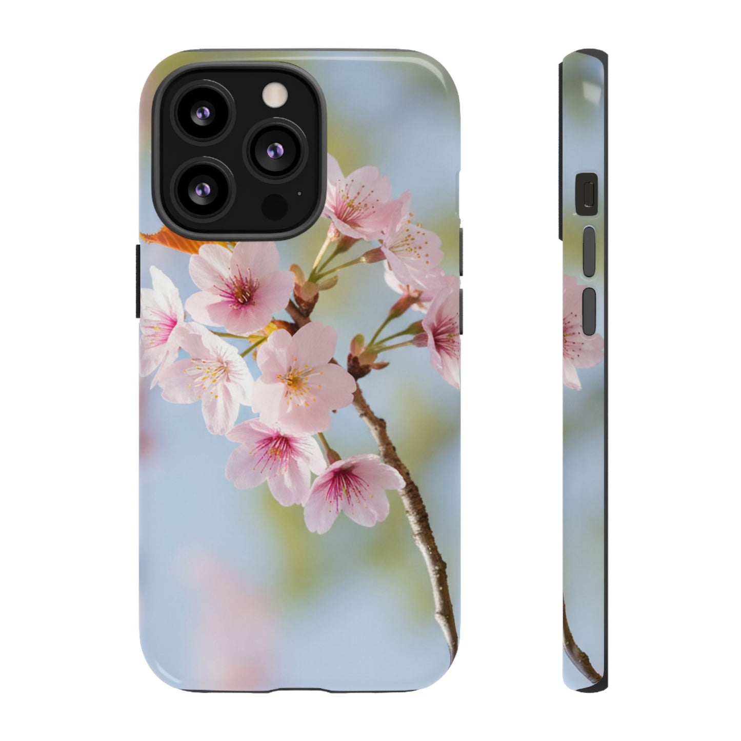Cherry Blossom Phone Case – Pink Floral Tough Case (iPhone, Samsung Galaxy, Pixel)