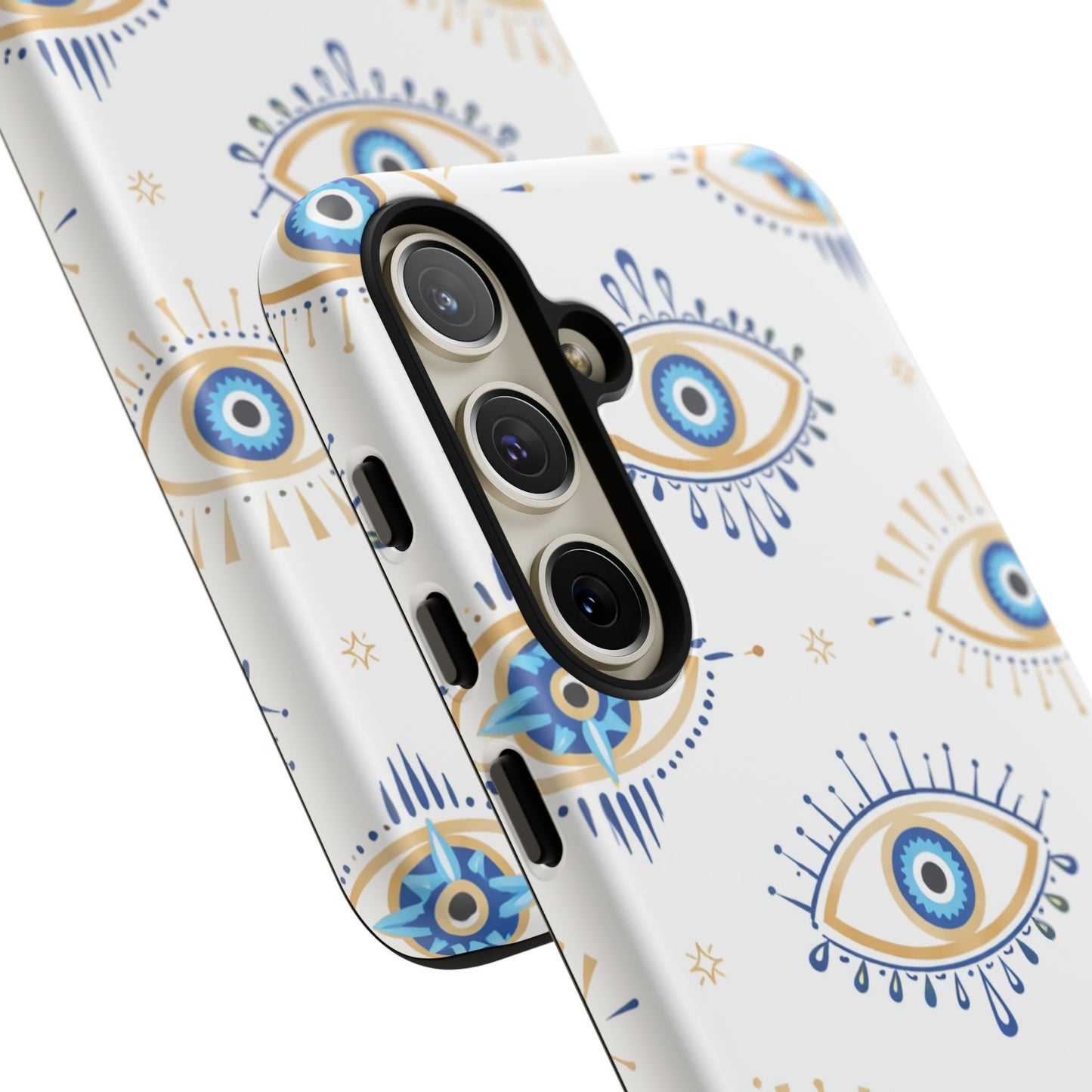 Blue Evil Eye Phone Case – Protective Slim Shockproof Cover for Iphone, Samsung Galaxy and Pixel