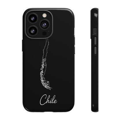 Chile Outline Phone Case – Minimal Country Map Tough Case (iPhone, Samsung, Pixel)