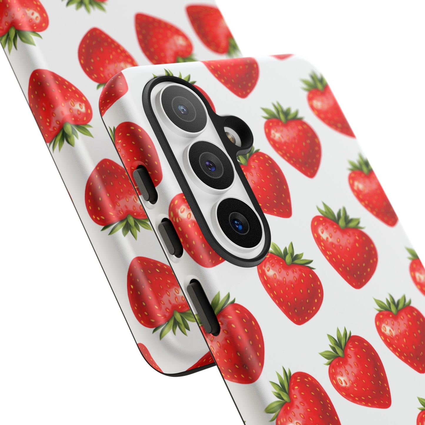 Cute Strawberry Phone Case – Aesthetic Fruit Pattern Protective Cover for Iphone, Samsung Galaxy and Pixel