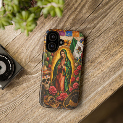 Virgen de Guadalupe Phone Case Mexican Floral iPhone Samsung Pixel Case