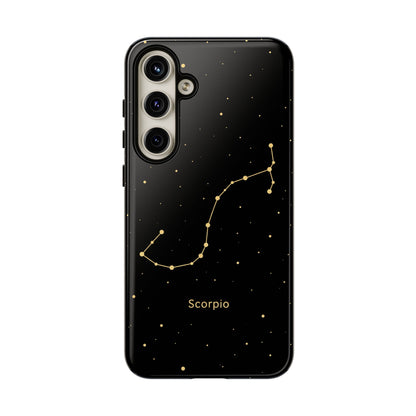 Scorpio Zodiac Constellation Phone Case – Luxe Gold Celestial Cover