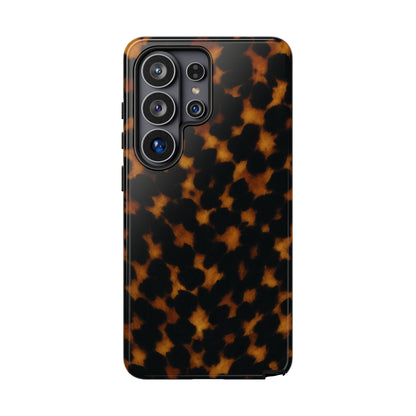 Tortoiseshell Phone Case – Brown Leopard Pattern Luxury Tough Protective Case