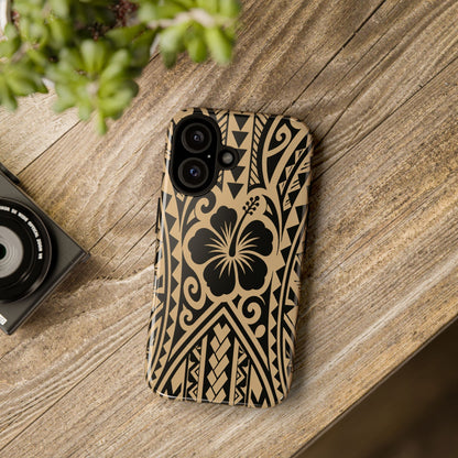 Polynesian Tribal Hawaiin Hibiscus Phone Case for iPhone Samsung Galaxy