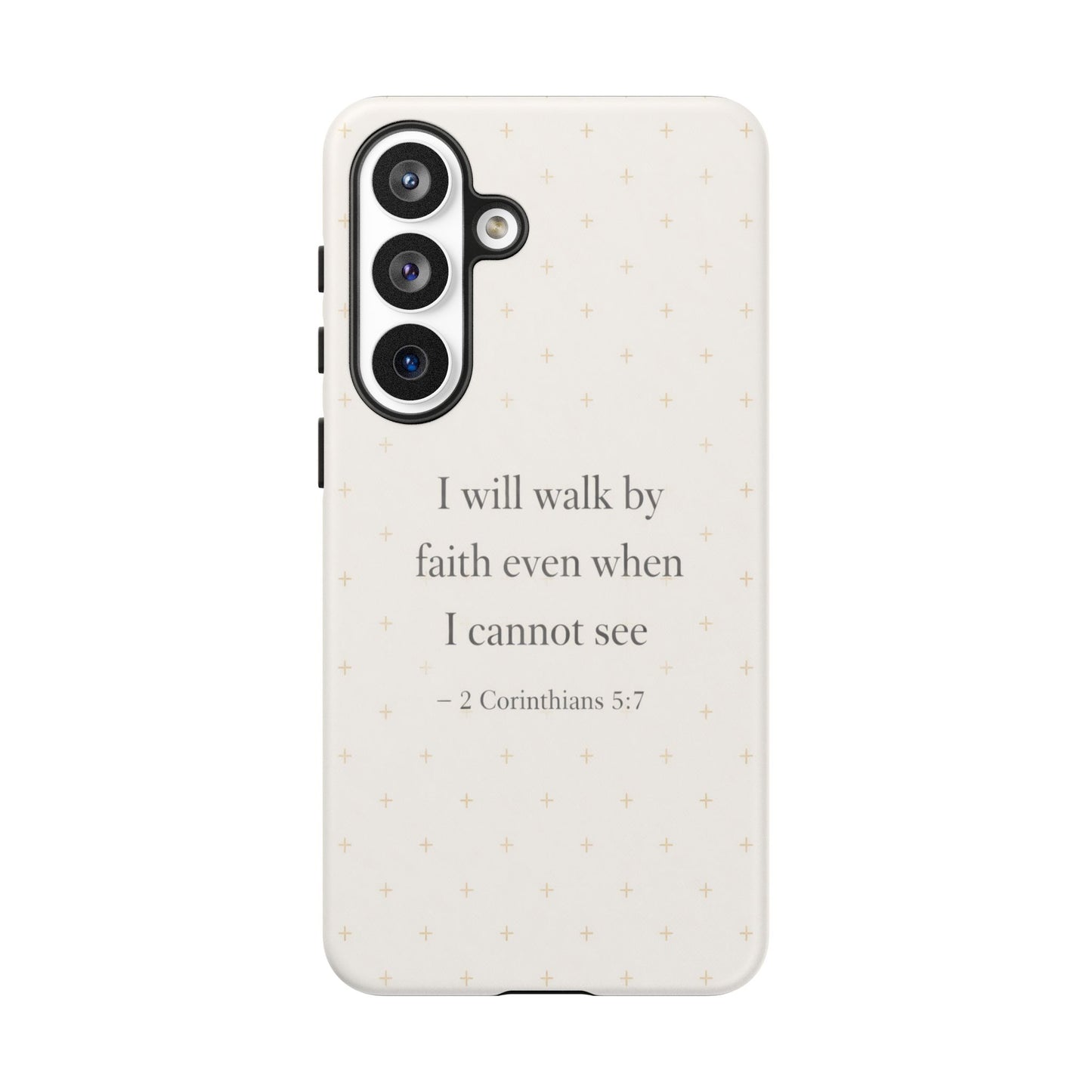 Walk by Faith Phone Case 2 Corinthians 5:7 Christian Bible Cover