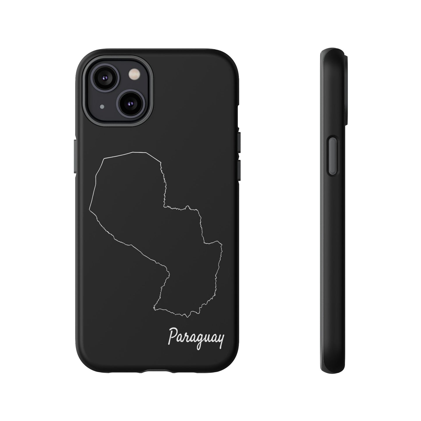 Paraguay Outline Phone Case – Minimal Country Map Tough Case (iPhone, Samsung, Pixel)