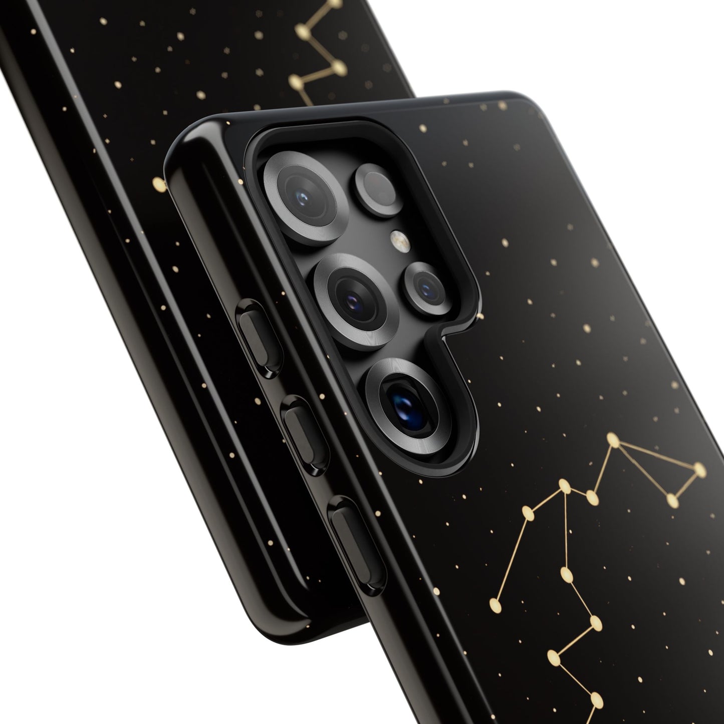 Aquarius Zodiac Constellation Phone Case – Luxe Gold Celestial Cover