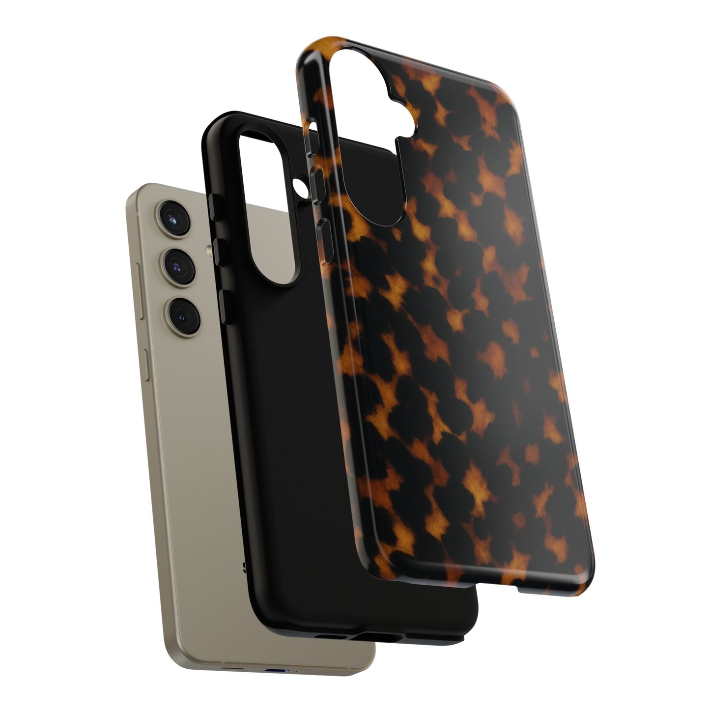 Tortoiseshell Phone Case – Brown Leopard Pattern Luxury Tough Protective Case
