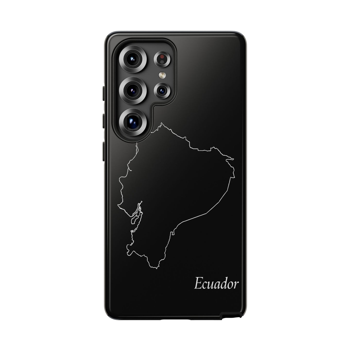 Ecuador Outline Phone Case – Minimal Country Map Tough Case (iPhone, Samsung, Pixel)