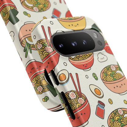 Kawaii Ramen Phone Case – Cute Japanese Food Pattern | Noodle Bowl Aesthetic Case