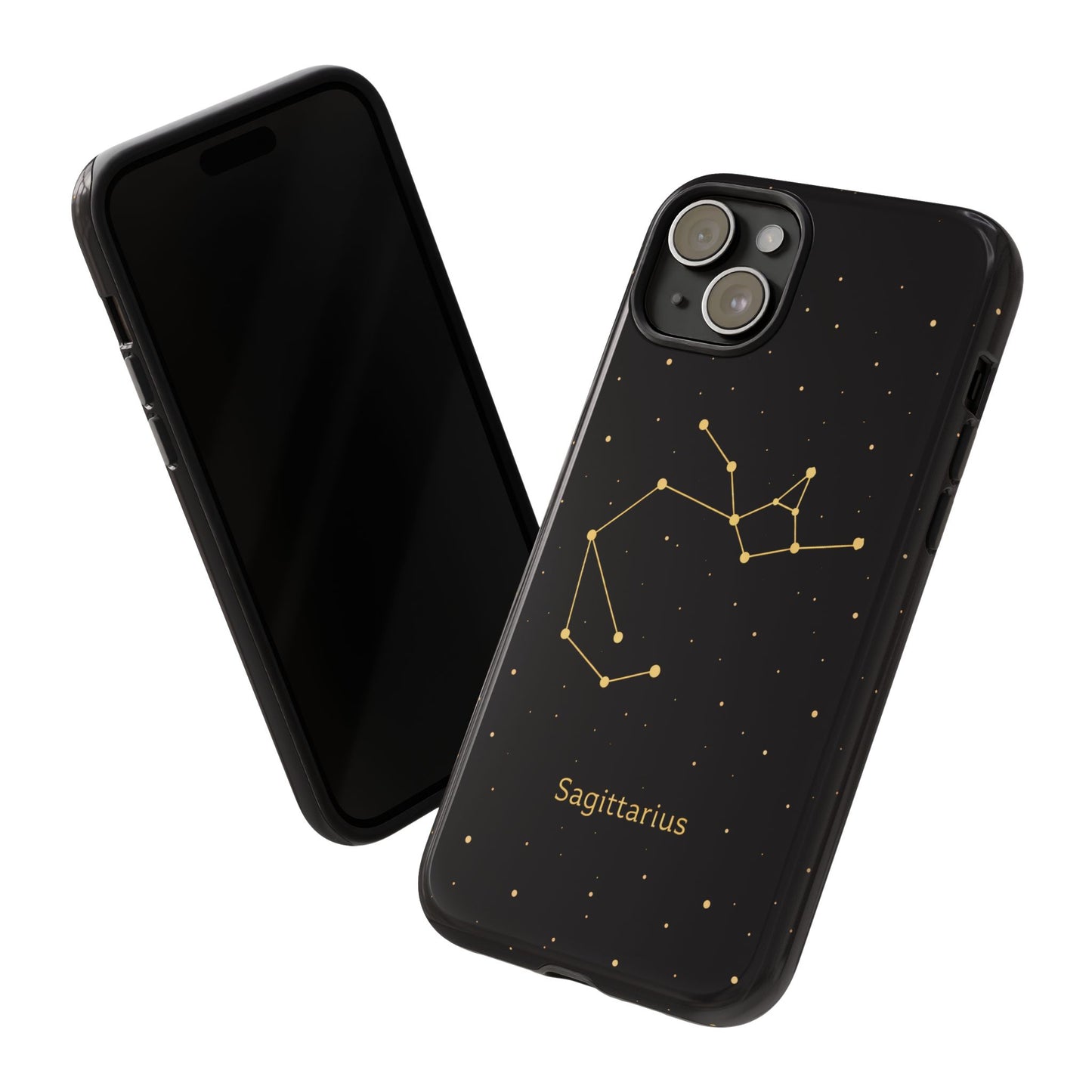 Sagittarius Zodiac Constellation Phone Case – Luxe Gold Celestial Cover
