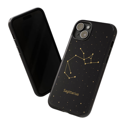 Sagittarius Zodiac Constellation Phone Case – Luxe Gold Celestial Cover