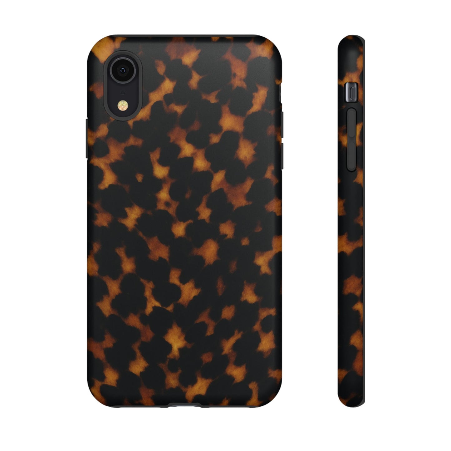 Tortoiseshell Pattern Tough Phone Case | Classic Leopard-Style Protective Cover