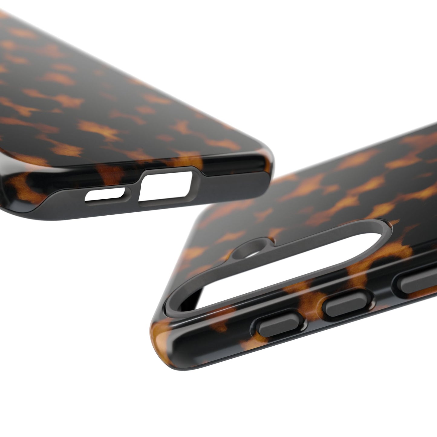 Tortoiseshell Phone Case – Brown Leopard Pattern Luxury Tough Protective Case