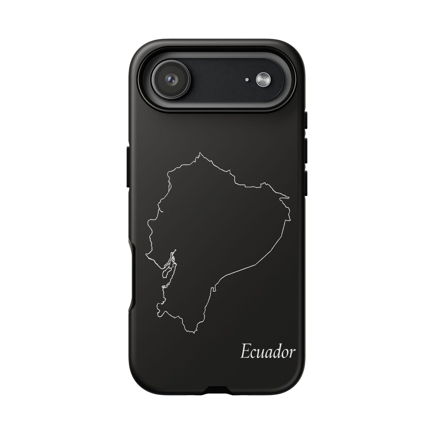 Ecuador Outline Phone Case – Minimal Country Map Tough Case (iPhone, Samsung, Pixel)