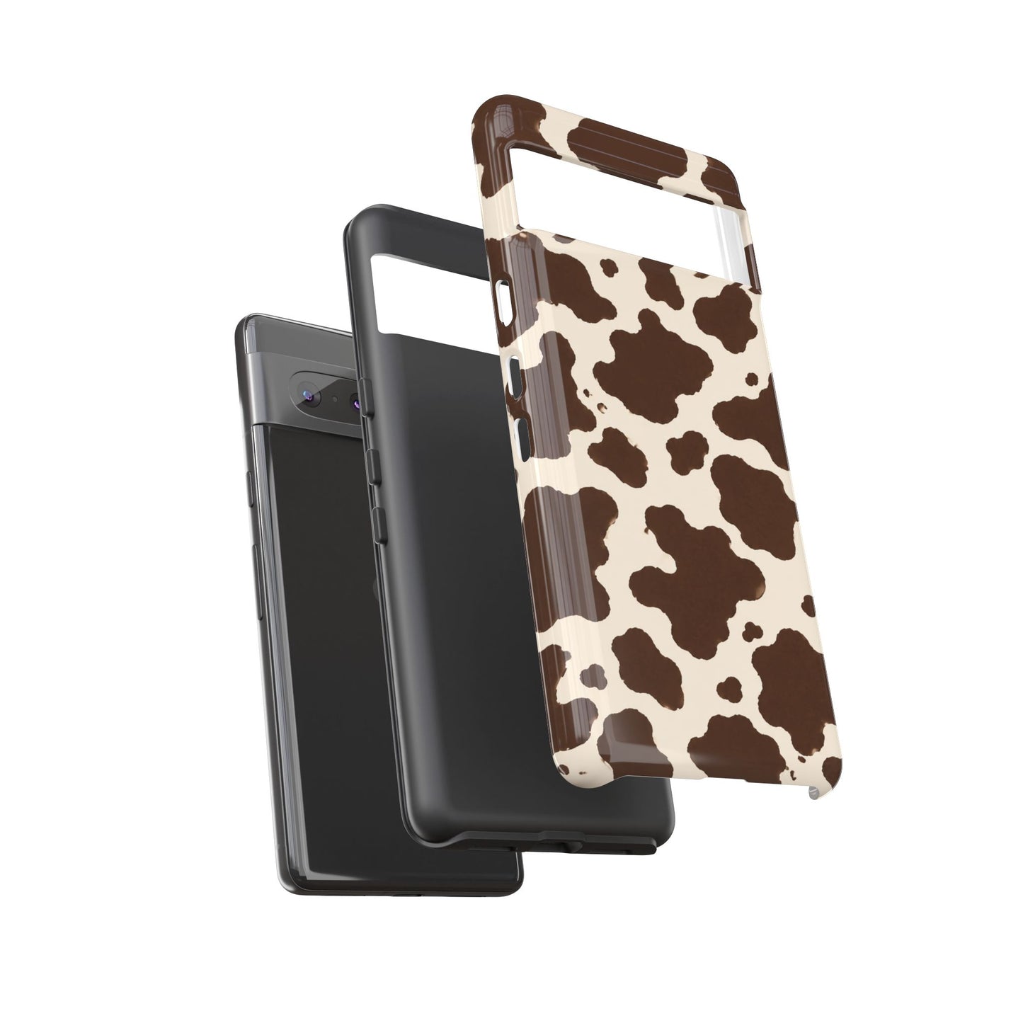 Western Cow Print Tough Phone Case for iPhone Samsung Galaxy Pixel