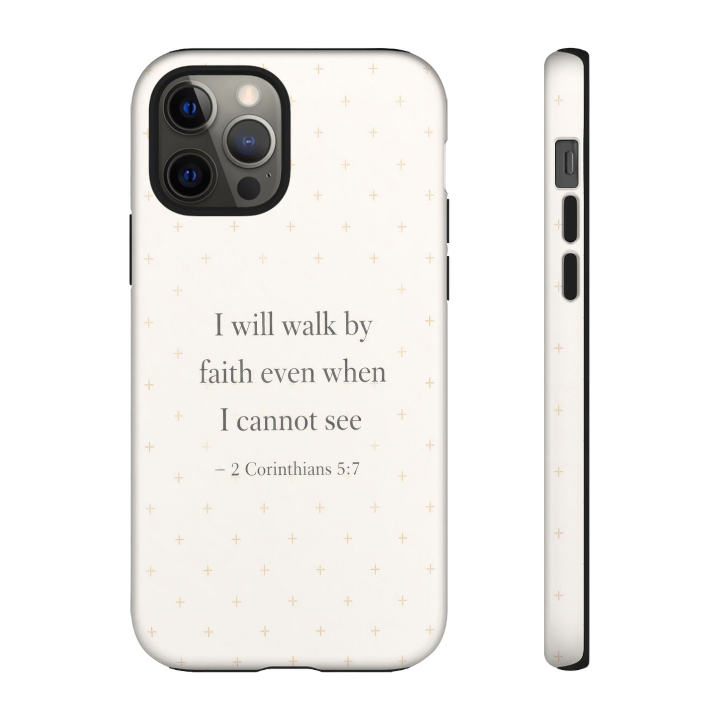 Walk by Faith Phone Case 2 Corinthians 5:7 Christian Bible Cover