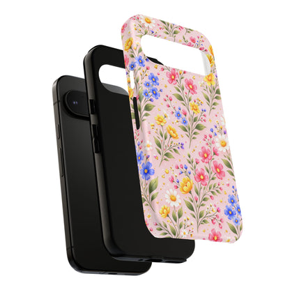Wildflower Floral Phone Case Vintage Spring Meadow Tough Cover