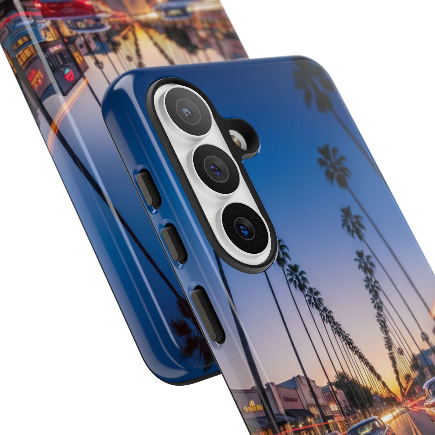 LA Sunset Boulevard Phone Case | Palm Tree Sunset Aesthetic | City Night Tough Case