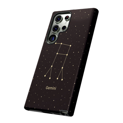 Gemini Zodiac Constellation Phone Case – Luxe Gold Celestial Cover