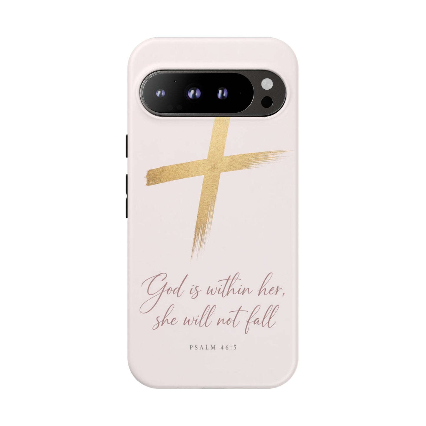 Psalm 46:5 God Is Within Her Christian Cross Phone Case Faith Gift