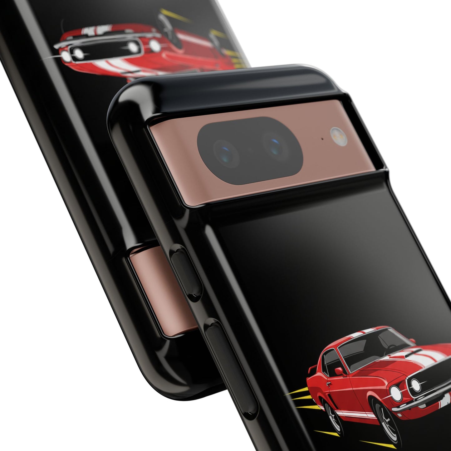 Red Muscle Car Phone Case – Classic Car Racing Tough Protective Case