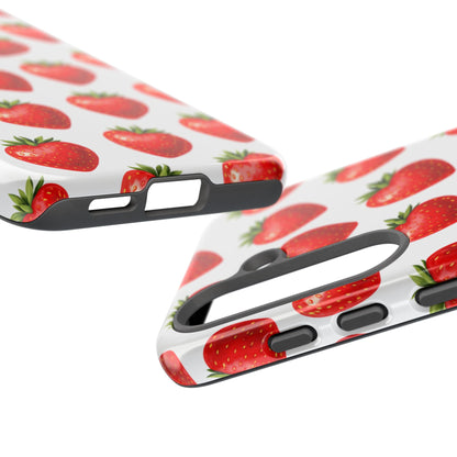 Cute Strawberry Phone Case – Aesthetic Fruit Pattern Protective Cover for Iphone, Samsung Galaxy and Pixel