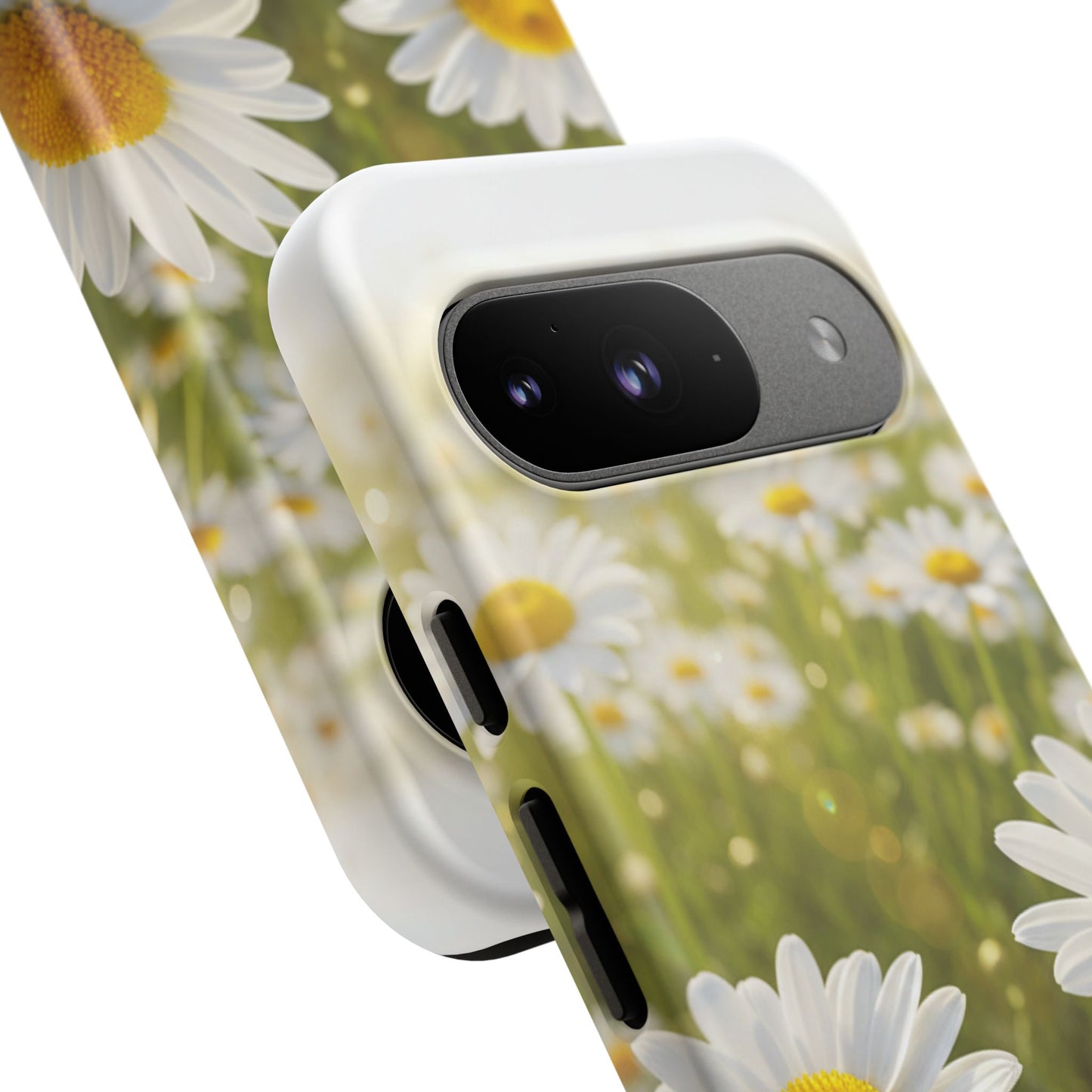 Daisy Phone Case – Floral Spring Field Tough Protective Case (iPhone, Samsung, Pixel)