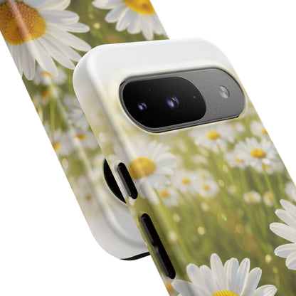 Daisy Phone Case – Floral Spring Field Tough Protective Case (iPhone, Samsung, Pixel)