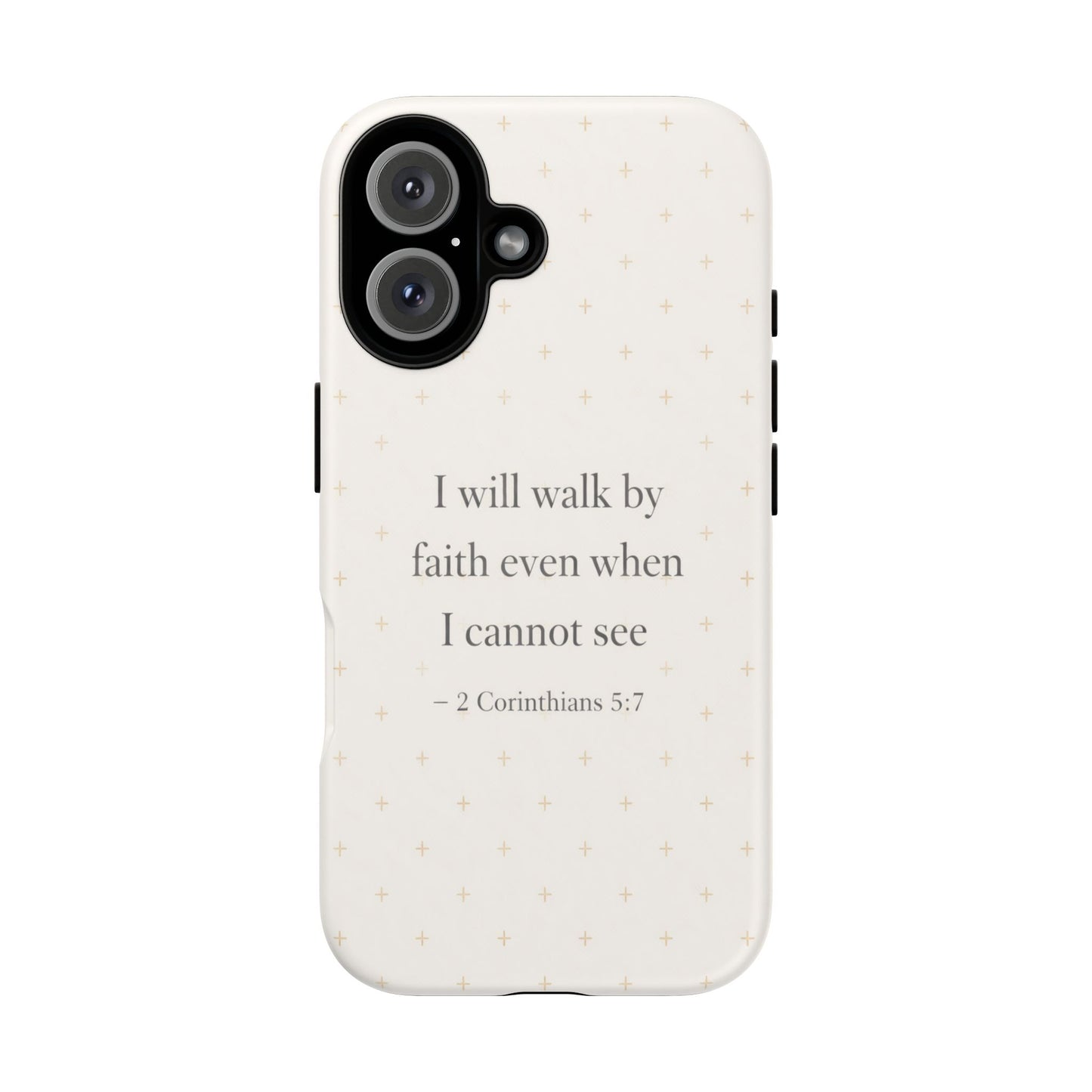 Walk by Faith Phone Case 2 Corinthians 5:7 Christian Bible Cover