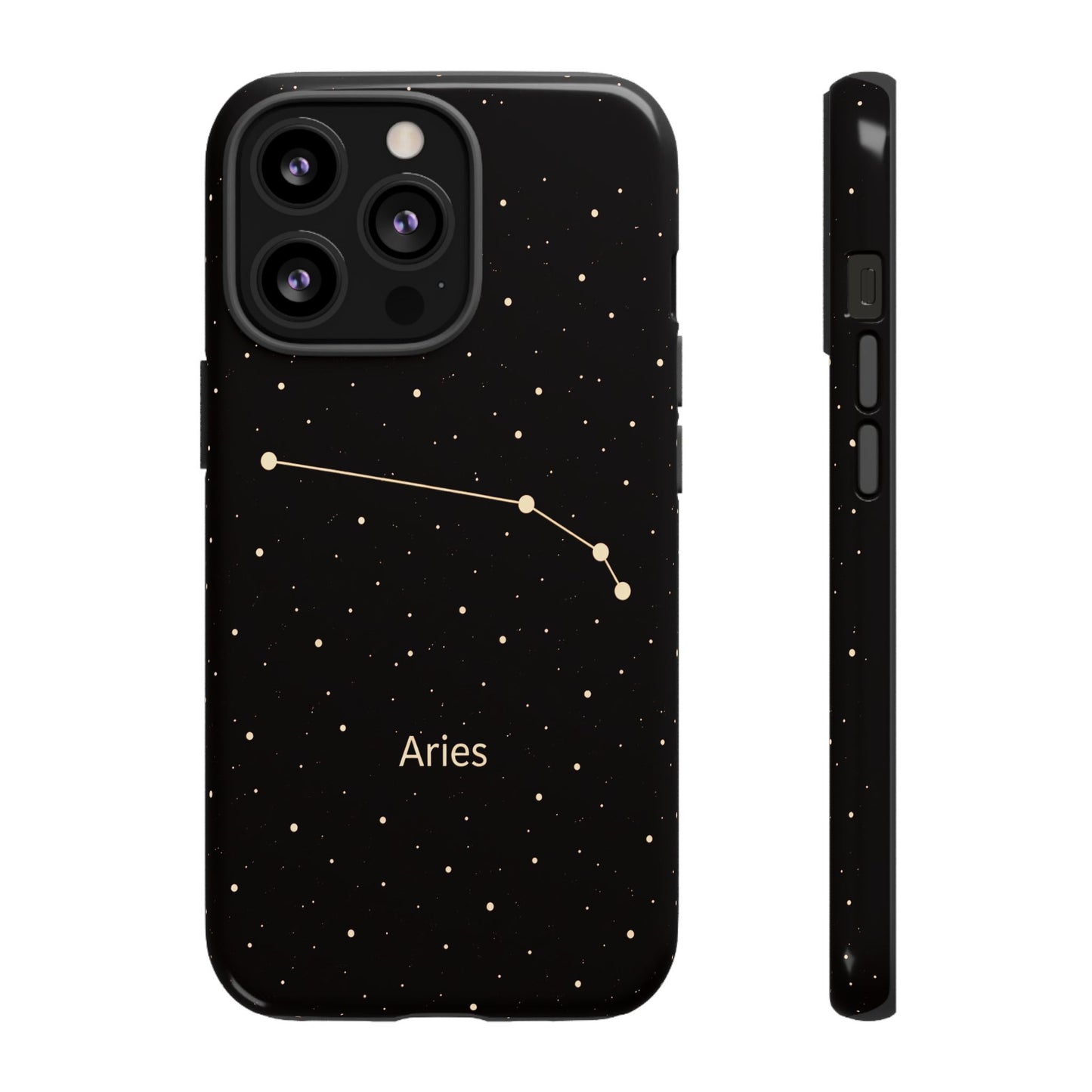 Aries Zodiac Constellation Phone Case – Luxe Gold Celestial Cover