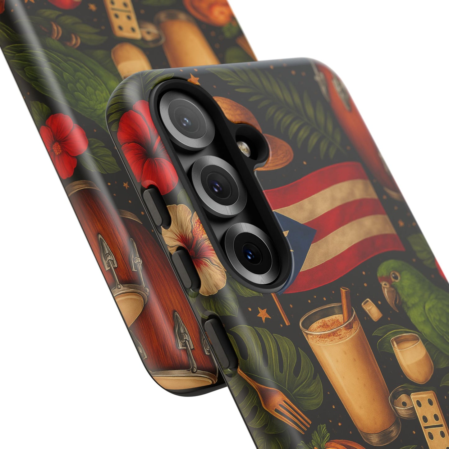 Puerto Rican Culture Phone Case | Boricua Icons Caribbean Aesthetic Tough Protective Case