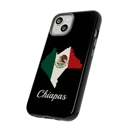 Chiapas Mexico Flag Map Phone Case | Mexican American Pride Tough Case for iPhone & Samsung