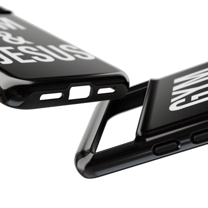 Gym & Jesus Phone Case Christian Faith Workout Gym Motivation Case