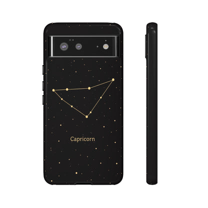 Capricorn Zodiac Constellation Phone Case – Luxe Gold Celestial Cover