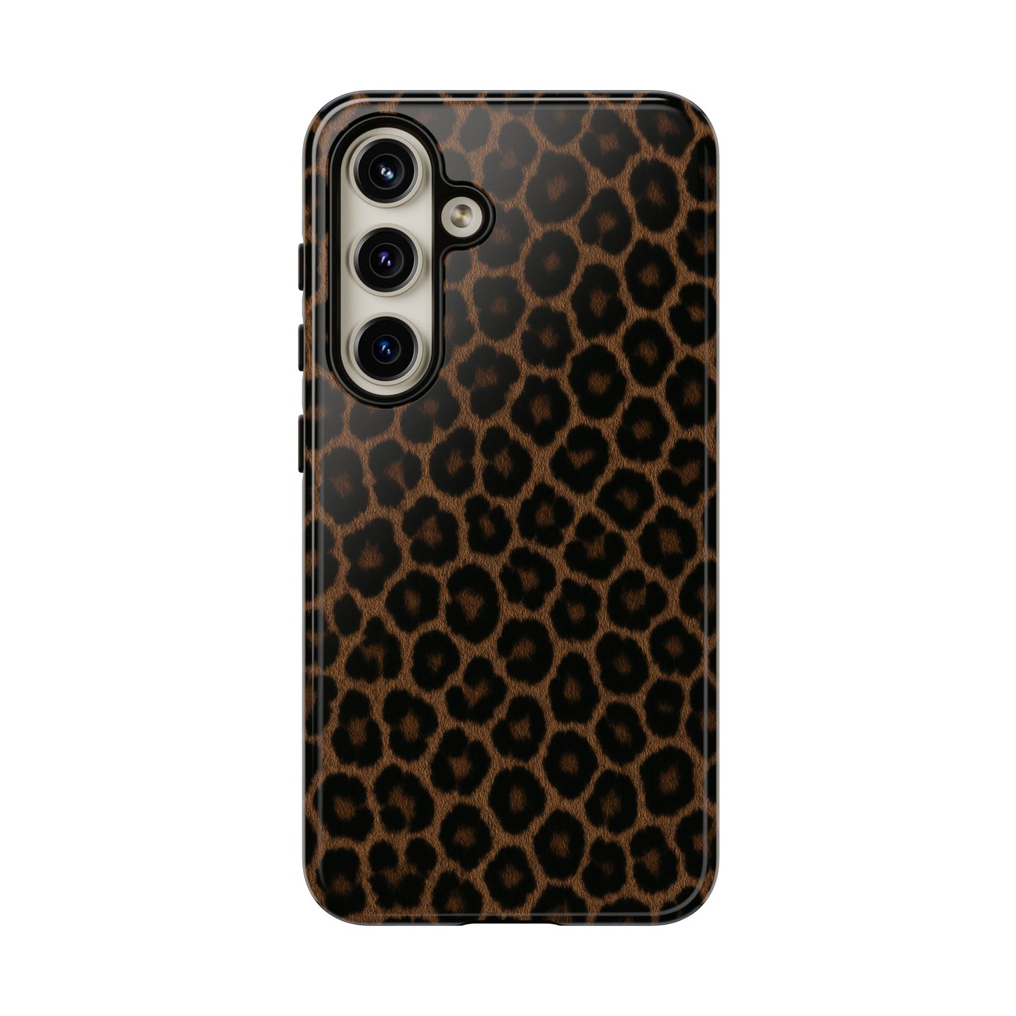 Brown Leopard Print Phone Case | Classic Animal Print Aesthetic Tough Protective Case
