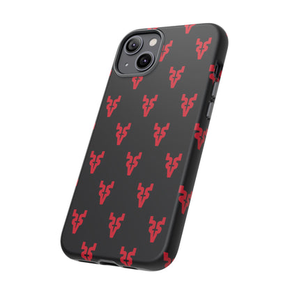 Mazatlán Bull Phone Case – Black Red Streetwear Tough Shockproof Cover