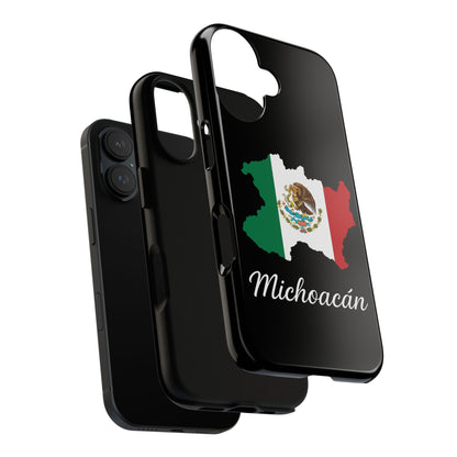 Michoacán Mexico Flag Map Phone Case | Mexican American Pride Tough Case for iPhone & Samsung
