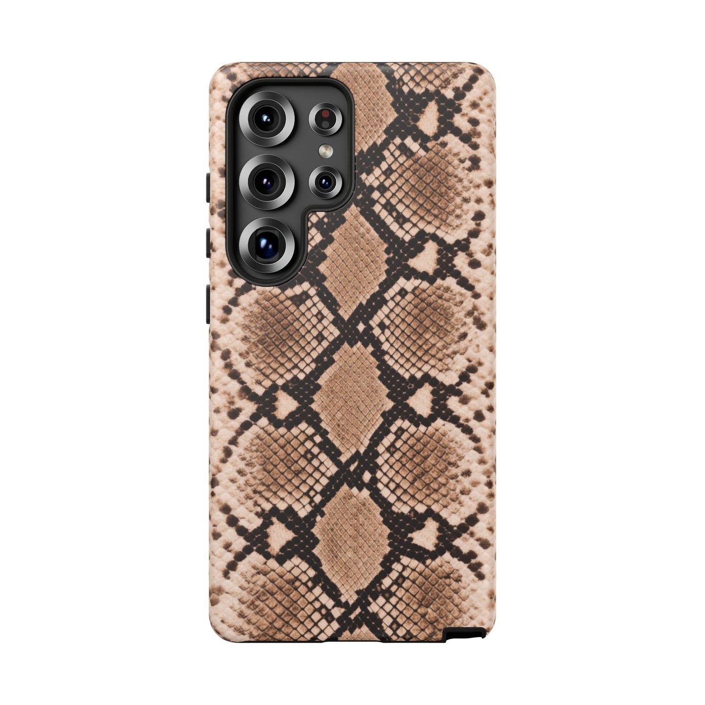 Snake Print Phone Case – Brown Python Pattern Slim Protective Cover for Iphone, Samsung Galaxy and Pixel