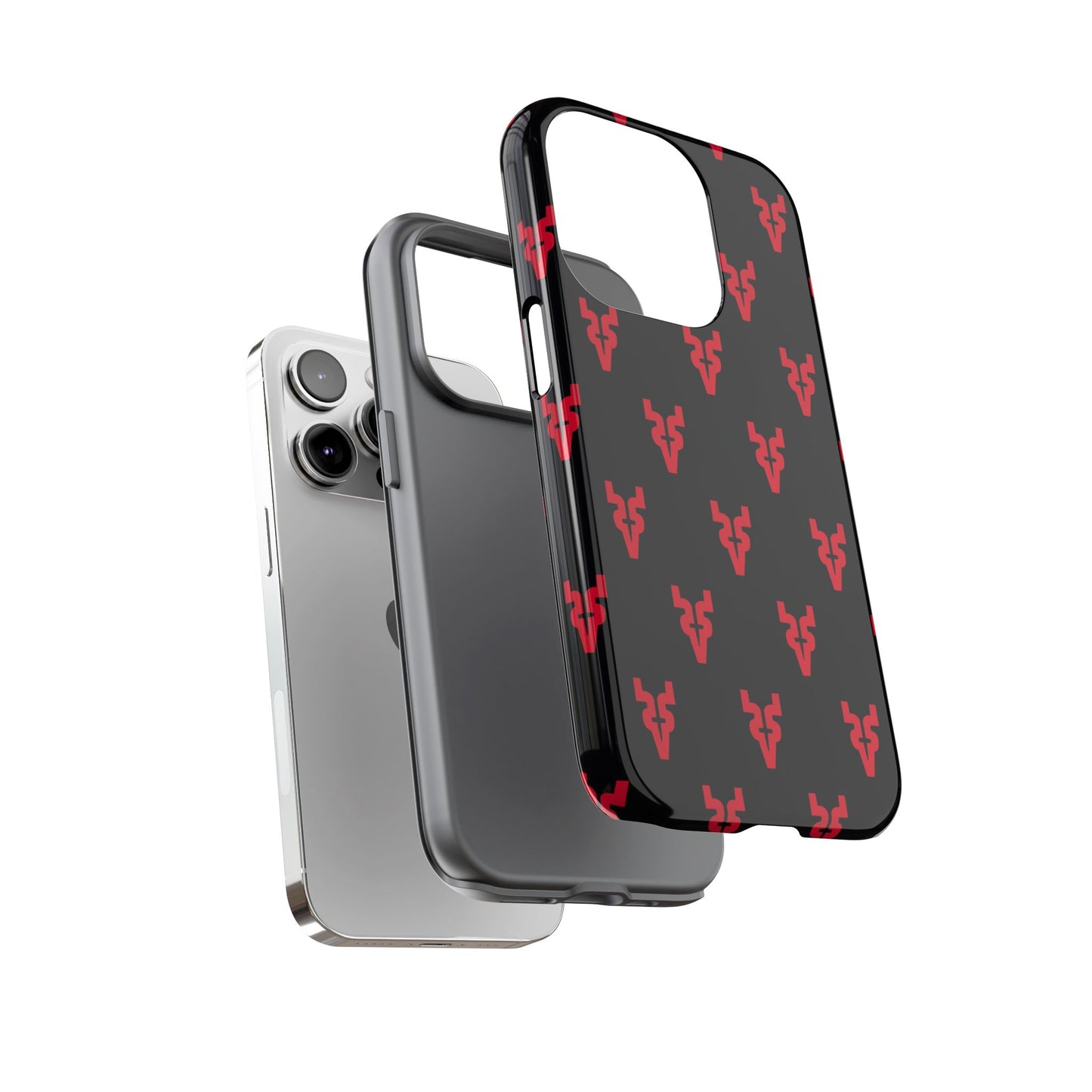 Mazatlán Bull Phone Case – Black Red Streetwear Tough Shockproof Cover