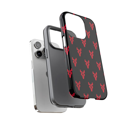 Mazatlán Bull Phone Case – Black Red Streetwear Tough Shockproof Cover