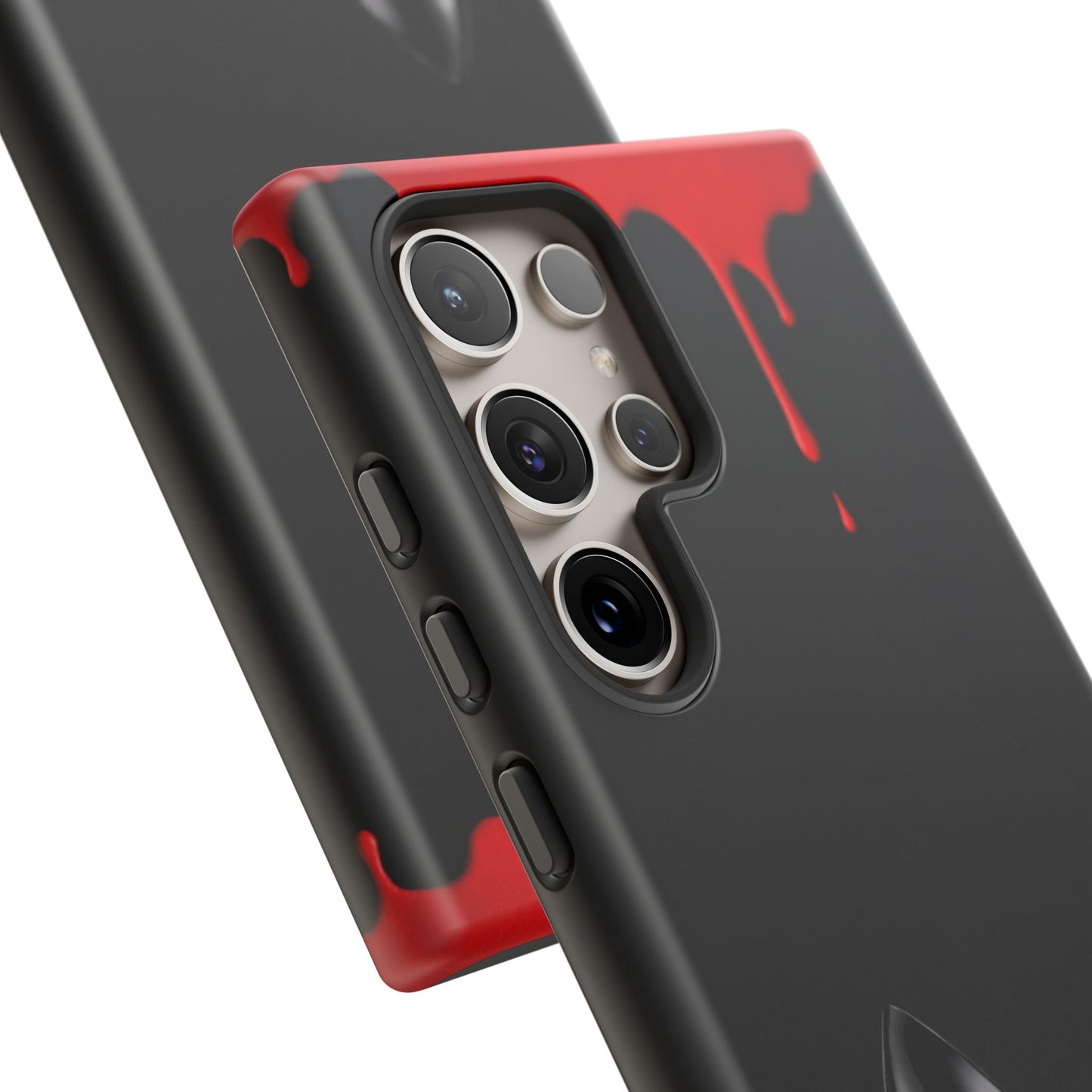 Dark Feminine Red Drip Phone Case – Gothic Glam Tough Cover