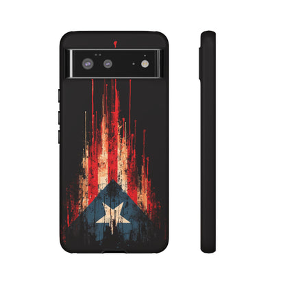 Puerto Rico Flag Phone Case | Distressed Puerto Rican Flag Tough Case | Boricua Pride Protective iPhone Samsung Cover